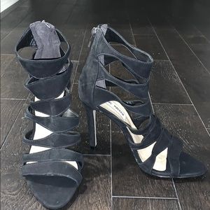 Black Steve Madden Suede Stilettos